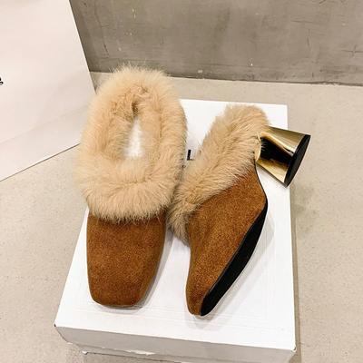 Женские большие размеры мягкие эластичные зимние теплые противохолодовые педальные утепленные сноубутсы нескользящие износостойкие для активного отдыха на открытом воздухе спортивные на высоком каблуке