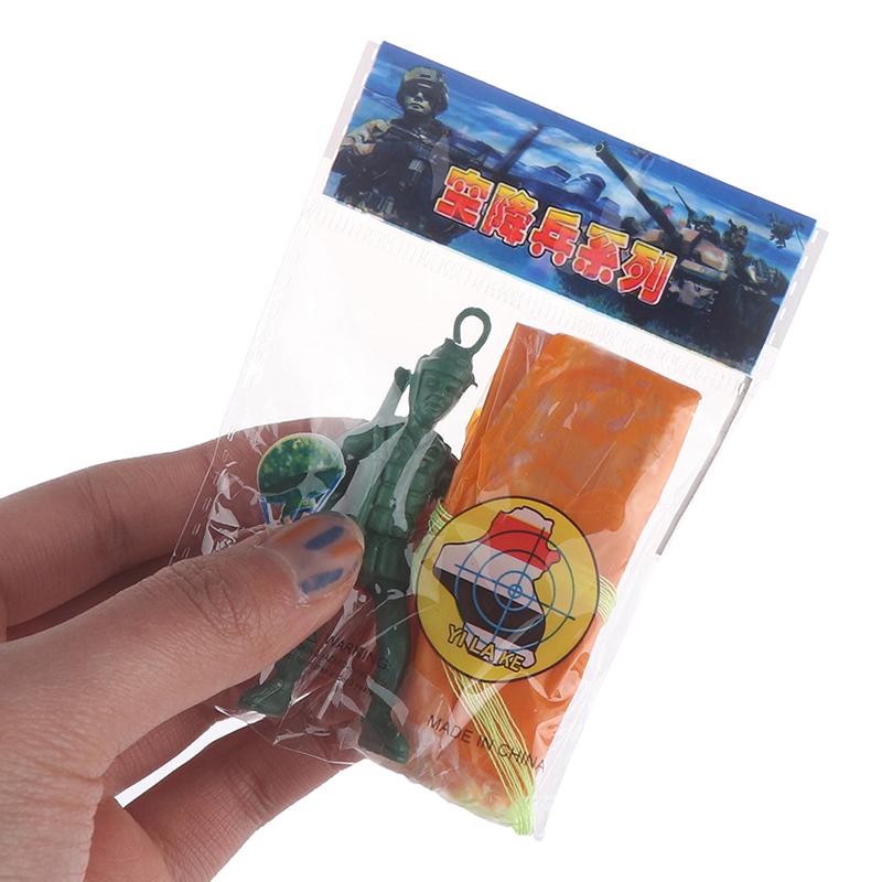 4 шт. пластиковая игрушка-парашют для выброса парашюта, уличная игрушка-парашют для солдата