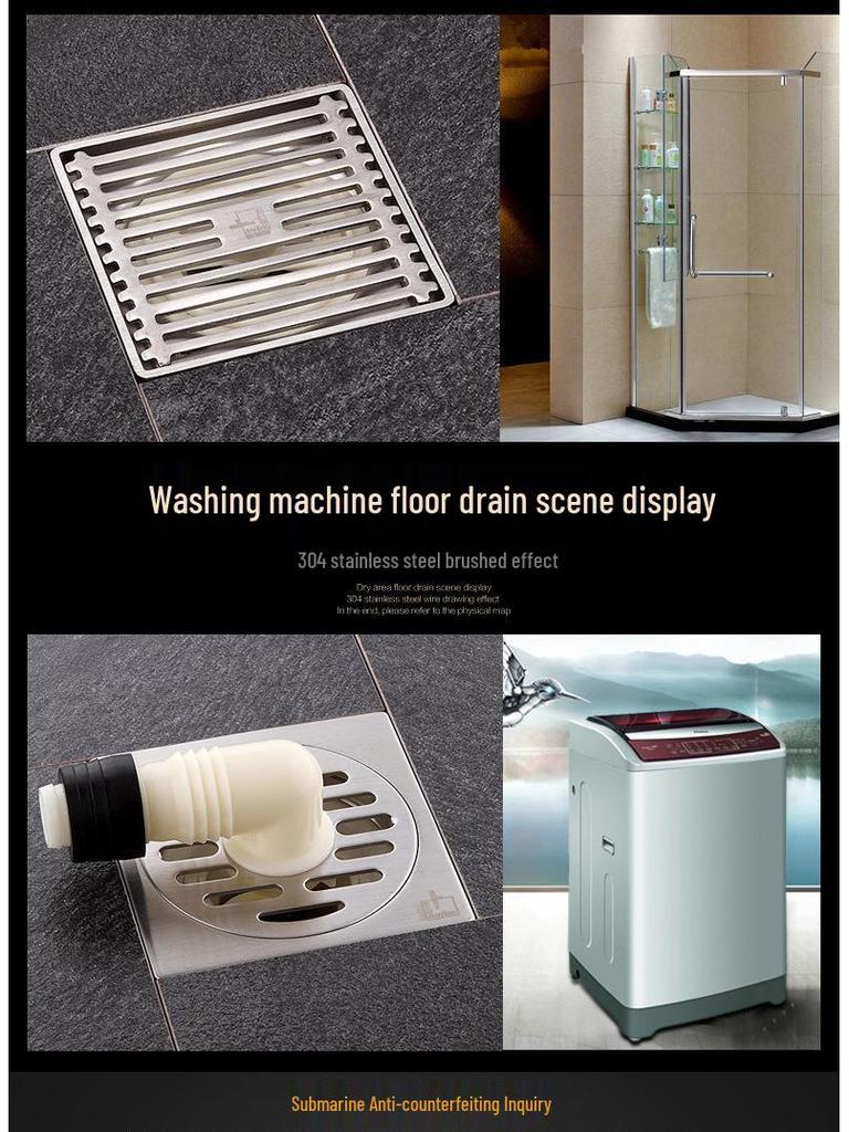 Нержавеющая сталь Ультратонкий Защита от запаха Подводный Душевой Пол Слив GF40-10B