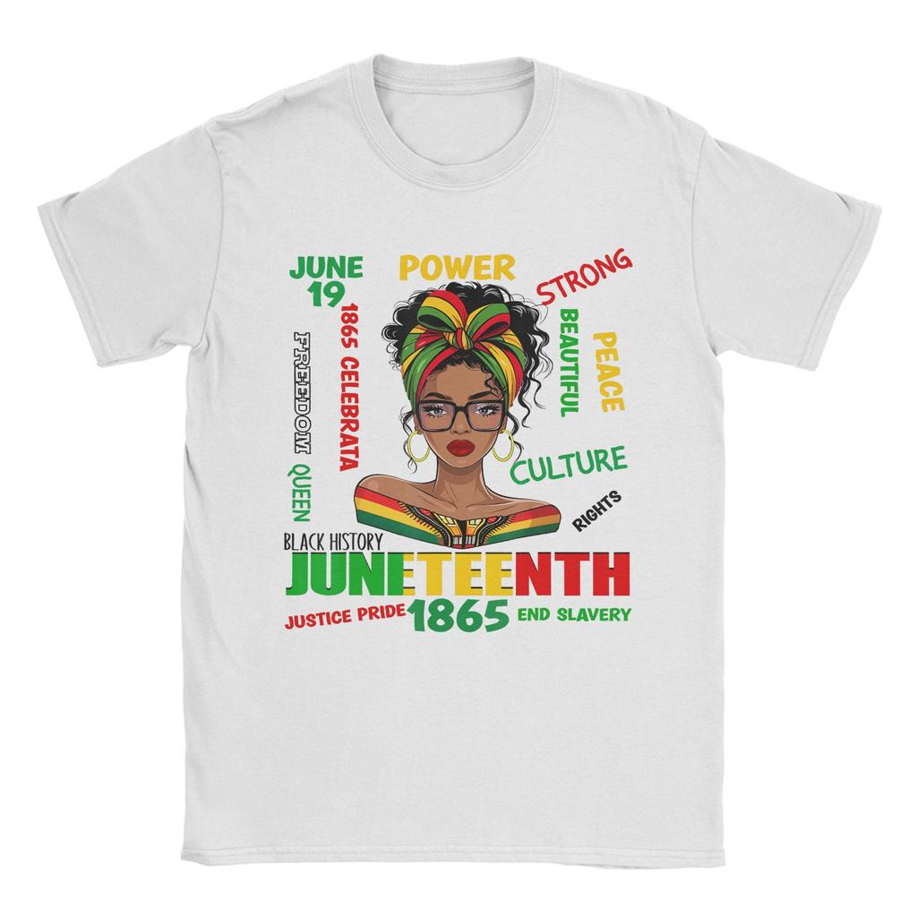 Lion Juneteenth 1865 African TShirts for Unisex Unisex Vintage Cotton Tees Round Collar Short Sleeve T Shirts Gift Idea Clothing