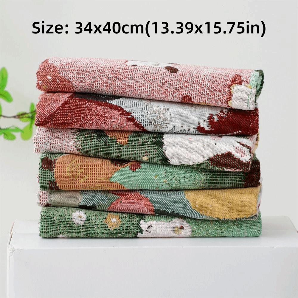 34x40cm Handkerchief Towel Cartoon Kitchen Towel High Quality Large Hand Towel Home Restaurant