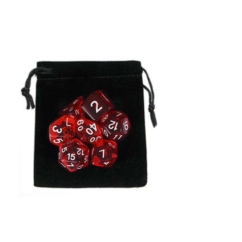 DND Dice Sets 7 Polyhedral Dices with a Drawstring Bag Great for Dungeons and Dragons Role Playing Table Game