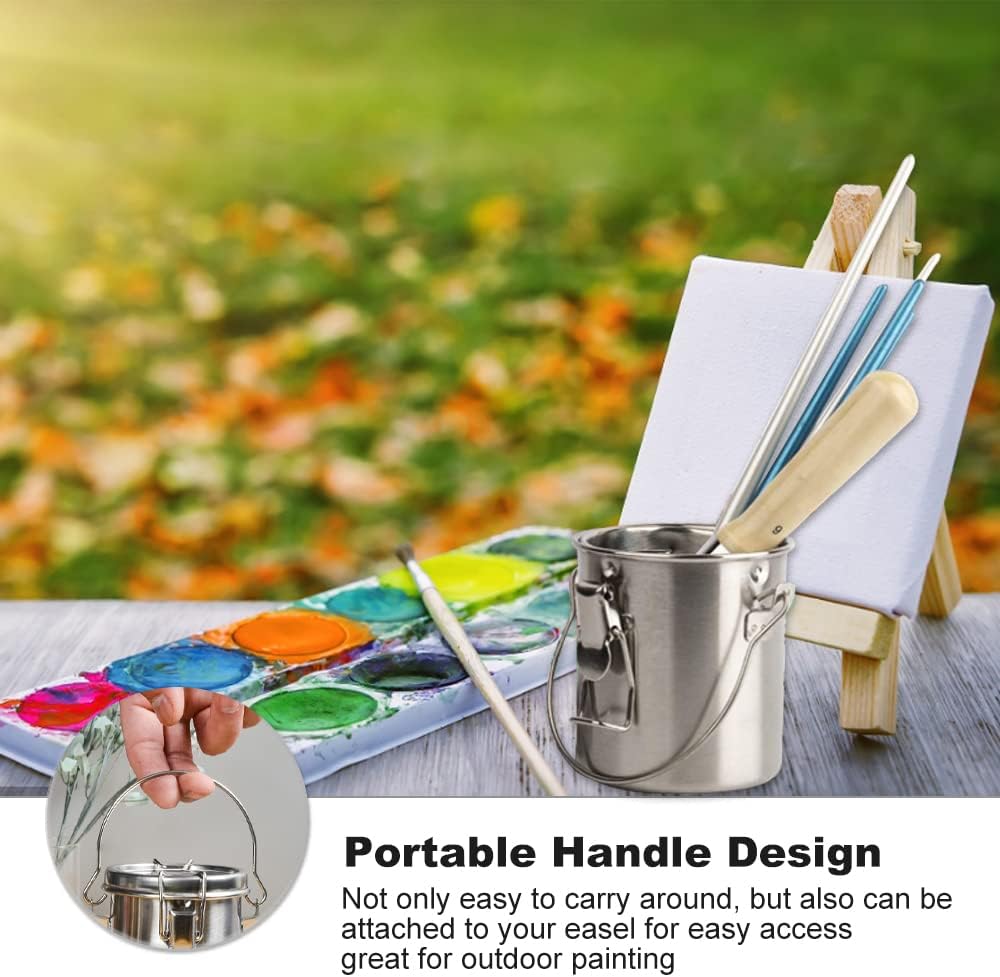Brush Washer Stainless Steel Paint Brush Cleaner with Filter