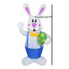 6,2 фута синий кролик надувные пасхальные надувные украшения светодиодные фонари взорванные украшения для двора Крытый уличный садовый декор
