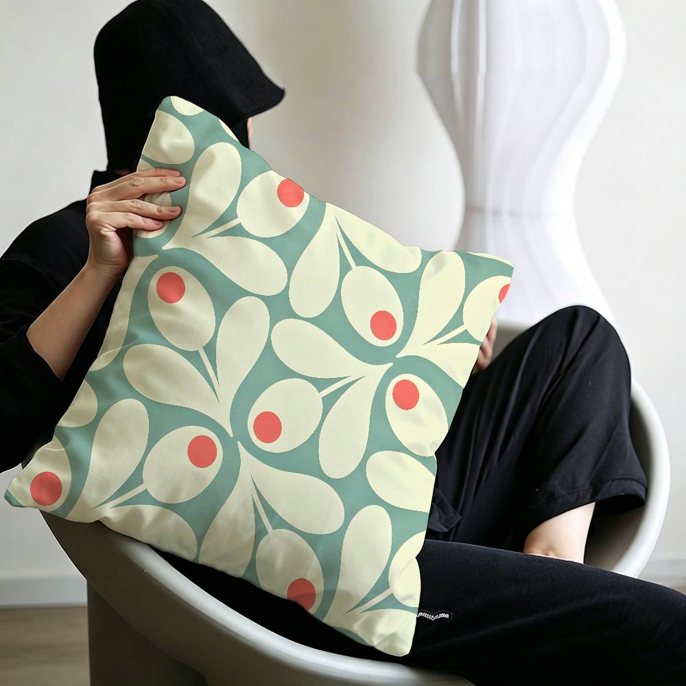 Art OOrla Kiely Flower Pillow Anime Pillow Sofa Bed Head Pillow Cover Cushion Cover x cm Fashion