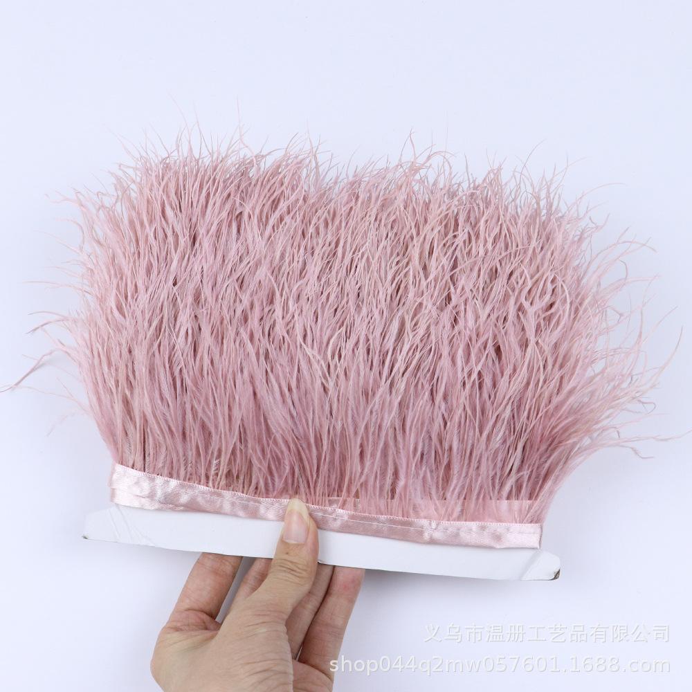 Multi-Color Ostrich Hair Cloth Edge Bridal Dress Stage Decoration Feather Lace Quantity Is More Excellent