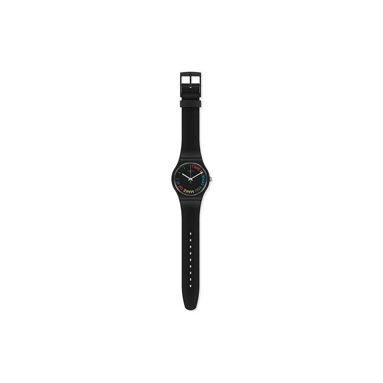 SWATCH Unisex Black Watch SO29B103 SO29B103
