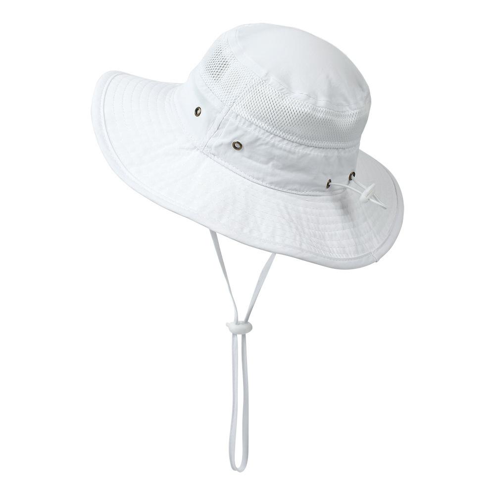 UV Protection Children's Mesh Bucket Hat Adjustable Beach Playing Hat for Boys & Girls