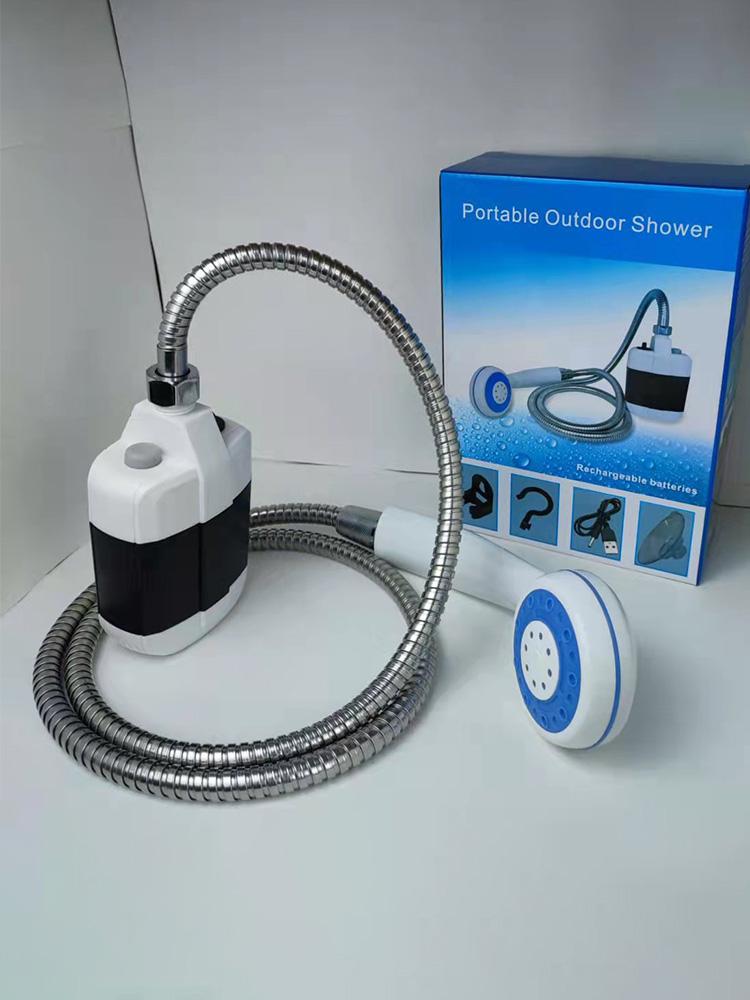 Портативный кемпинговый душ, уличный USB-перезаряжаемый электрический насос для душа для кемпинга, мойки автомобилей, садоводства, чистки домашних животных