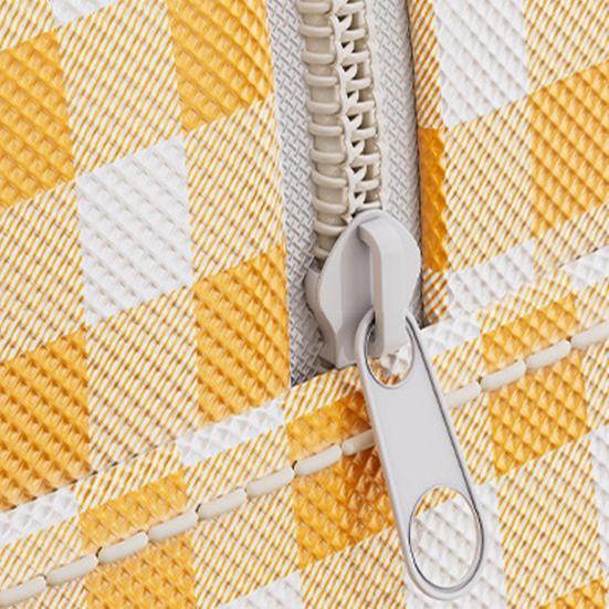 Сумка для хранения одеял с прочной молнией, усиленными ручками, клетчатым принтом, большой вместимости, из нетканого материала, органайзер для хранения одеял