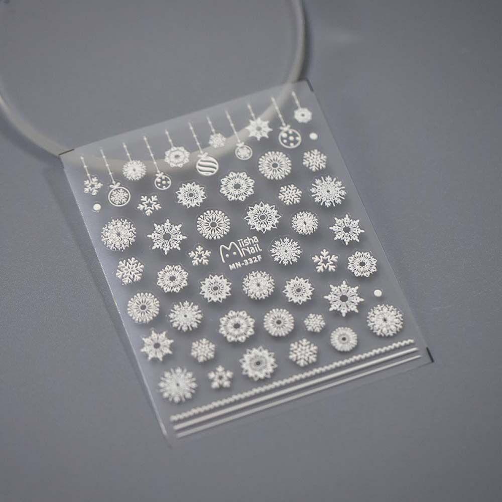 Nail Art Decoration Christmas Nail Stickers Nail Accessories Christmas Nail Decals Colorful   Lady