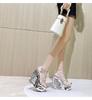 Women Sandals Special-shaped Rhinestone High-heeled Shoes Ultra-high-heeled Waterproof Platform Hate Sky High Sandals 1076 Series 15CM LFD
