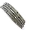 [N3030] - Gray 'Kilimanjaro' Steel Bracelet (5 Rows)