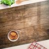 Kitchen Multifunctional Decorative Board Tempered Glass Wood 80x52 cm