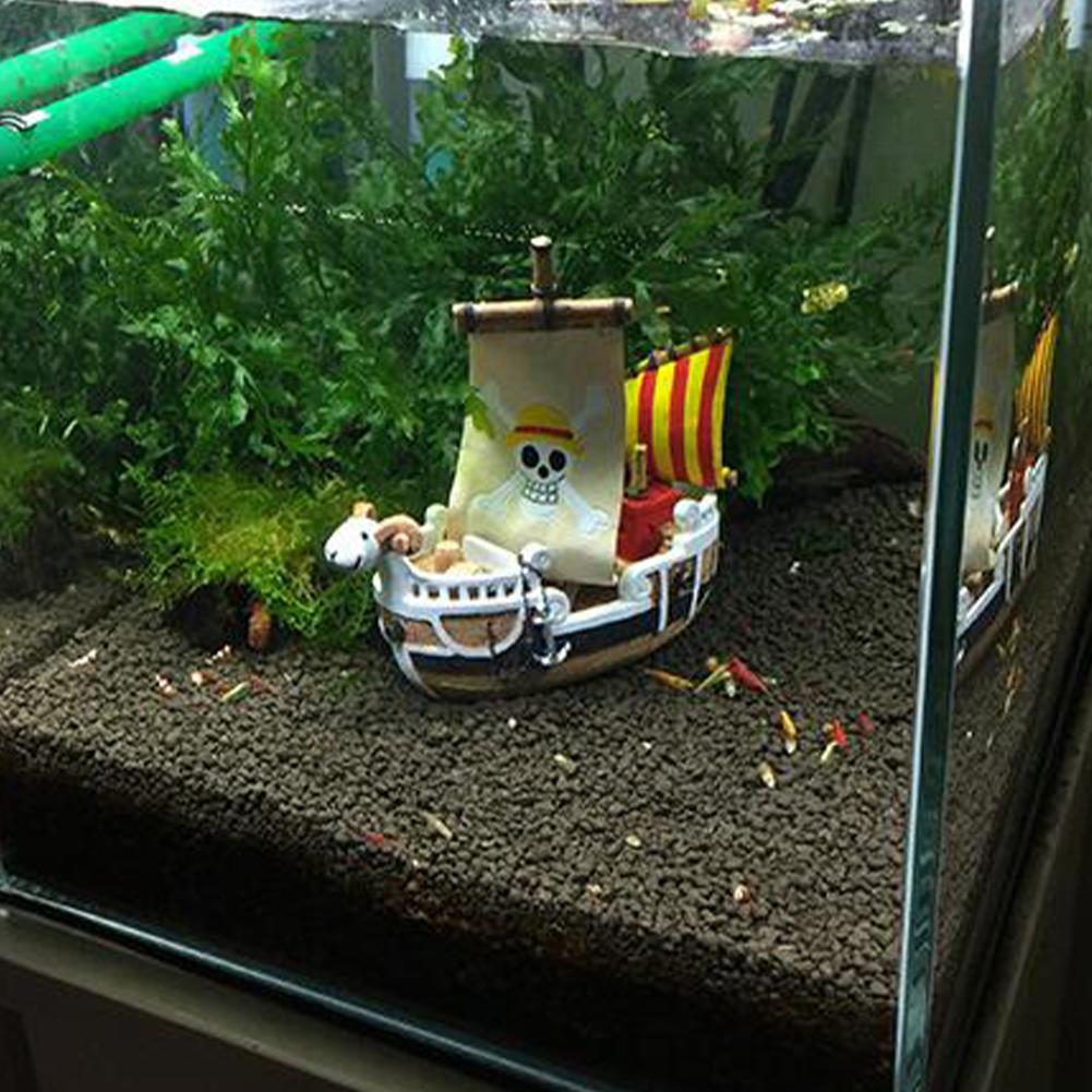 Aquarium Pirate Sunk Ship Boat Resin Ornament For Aquarium Fish Tank Landscaping Decoration
