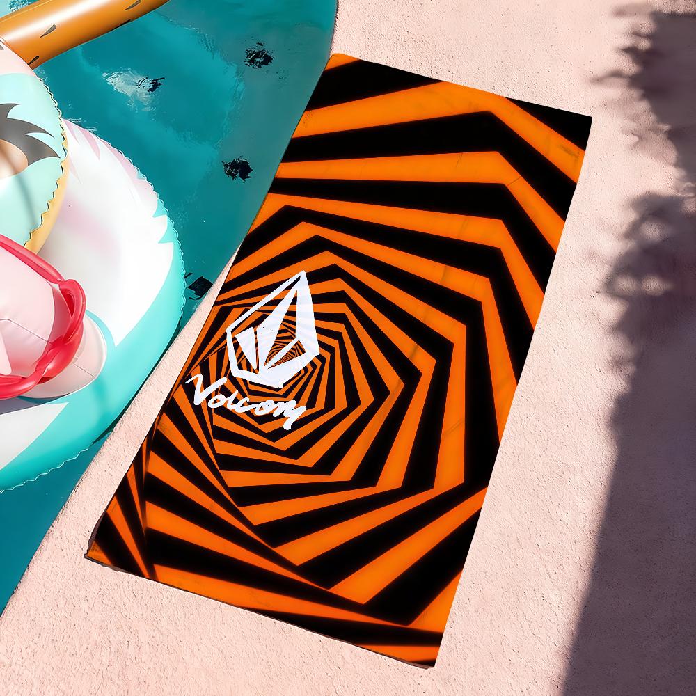 Модный принт V-Volcom Полотенце Сушилка Банное Полотенце Подходит Для Легкого Плавания Кемпинга Йоги Пляжа Вне