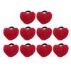 10pcs Wrist Pin Cushion Soft Elastic Heart Shaped Wearable Needle Cushion for Sewing Quilting