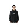 Li Ning Logo Embroidered Solid Color Pullover Sweatshirt Unisex Sweatshirt Black AWDS423-1