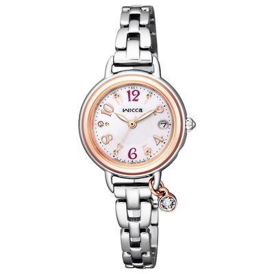 Гражданин] Часы Wicca Solar Tech Radio Bracelet Line Pink KL0-511-11 женские
