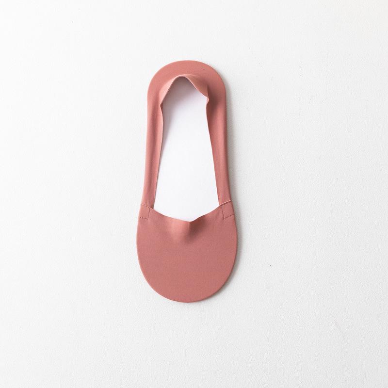 Women's Summer Ice Silk Invisible Socks, Breathable, Antibacterial, Sweat-Absorbent, Odor-Resistant, Non-Slip, Cotton Bottom