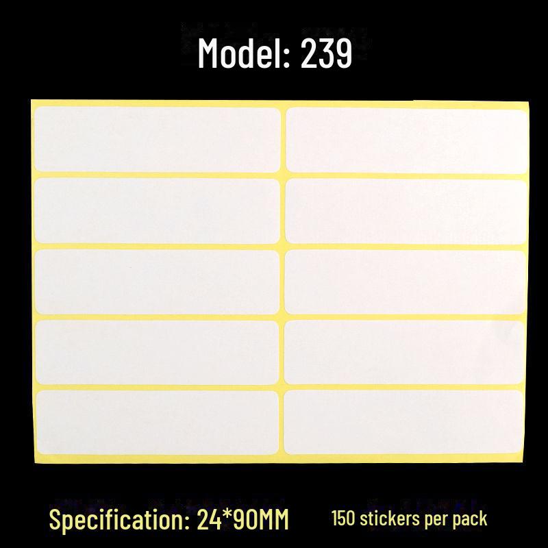 A5 Self-Adhesive Blank White Stickers for Printing and Handwriting Labels