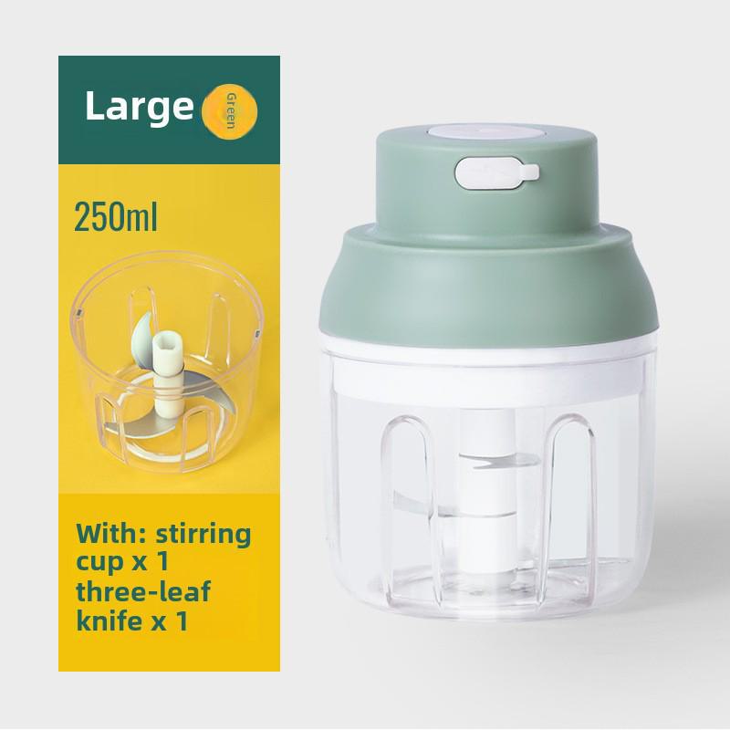 Compact Electric Garlic Grinder & Baby Food Processor - Multifunctional Kitchen Tool for Garlic Paste and More