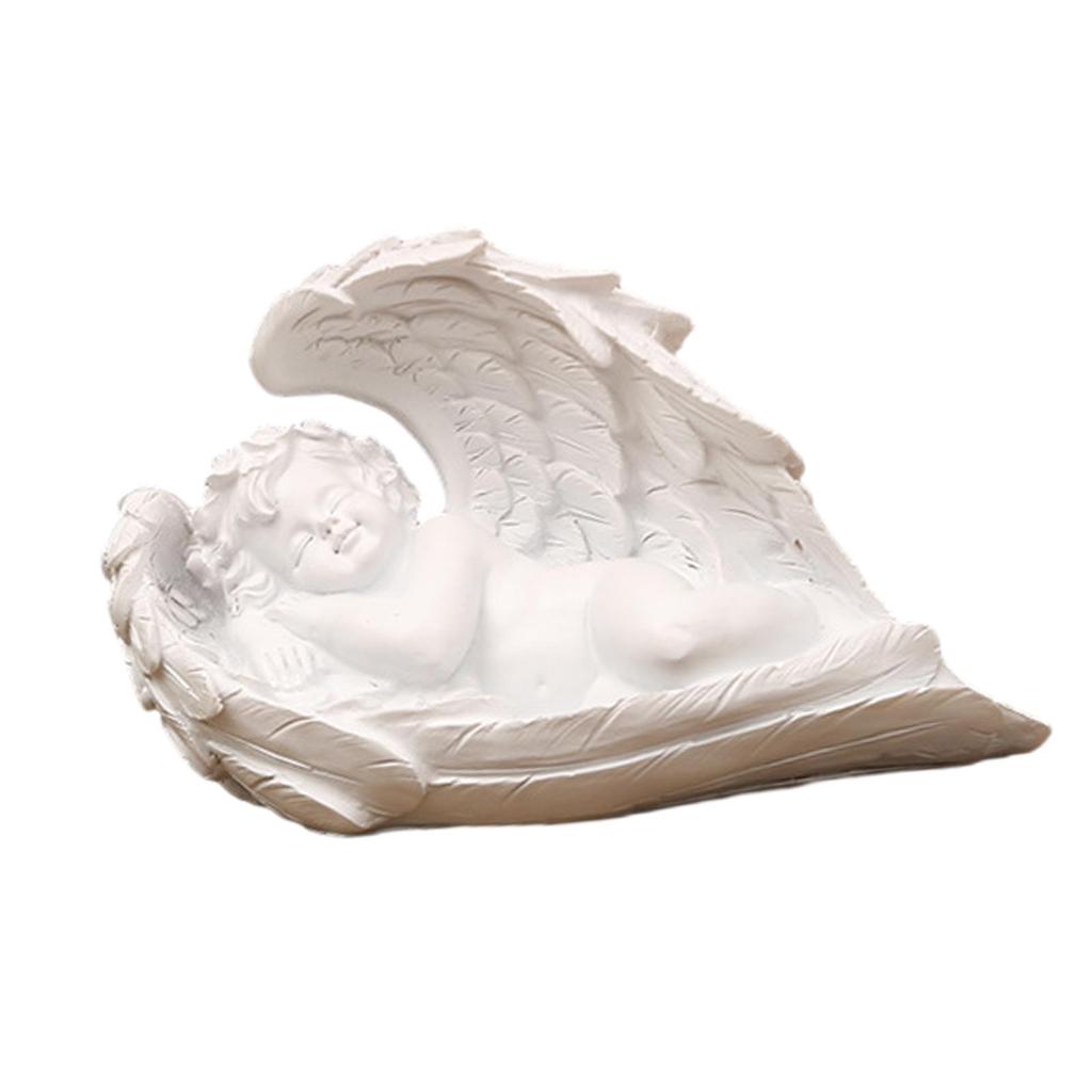 Статуэтка молящегося ангела, центральные элементы стола, садовая статуя ангела, полимерная фигурка-украшение для двора, дома, патио, книжной полки, газона