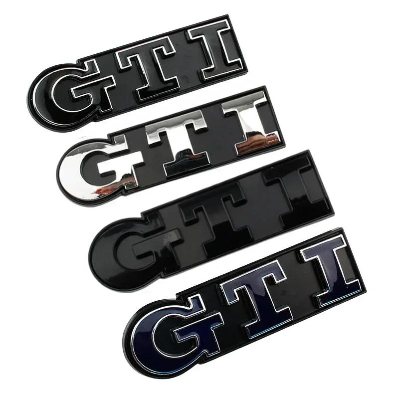 AABIK1 Metal Car Front Grille Emblem Badge for Volkswagen GTI Logo Polo Caddy Golf 4 5 6 8 Jetta Tiguan Touran Passat T-Roc MK3 MK4 MK5
