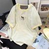 T-shirt for Women Summer Large Size Cotton T-shirt Soft Loose Printed Casual Comfortable Pullover T-shirt Top