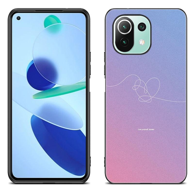 Чехол Love Yourself с цветком для Xiaomi Mi POCO X3 NFC F3 GT M3 11i 11 Ultra 10T Pro A2 11 Lite Redmi K40 K20 7 7A, черный мягкий чехол