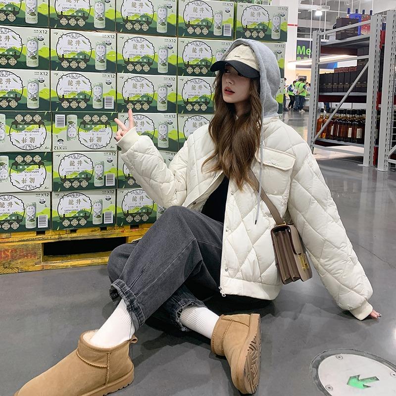 Модная бейсбольная куртка большого размера с капюшоном для осеннего и зимнего утепленного пальто