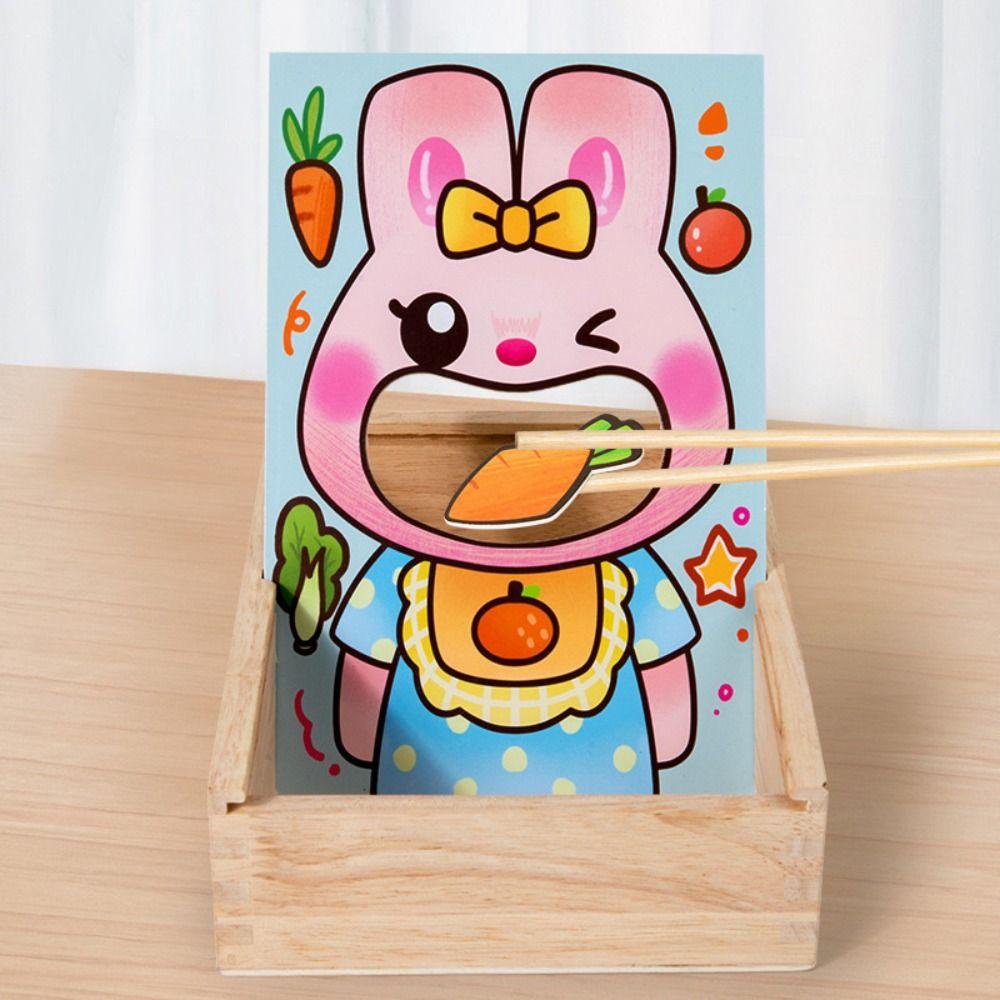 Food Feeding Simulation Feeding Game Role Play Wooden Feeding Toy Pretend Food Set Kids Gift