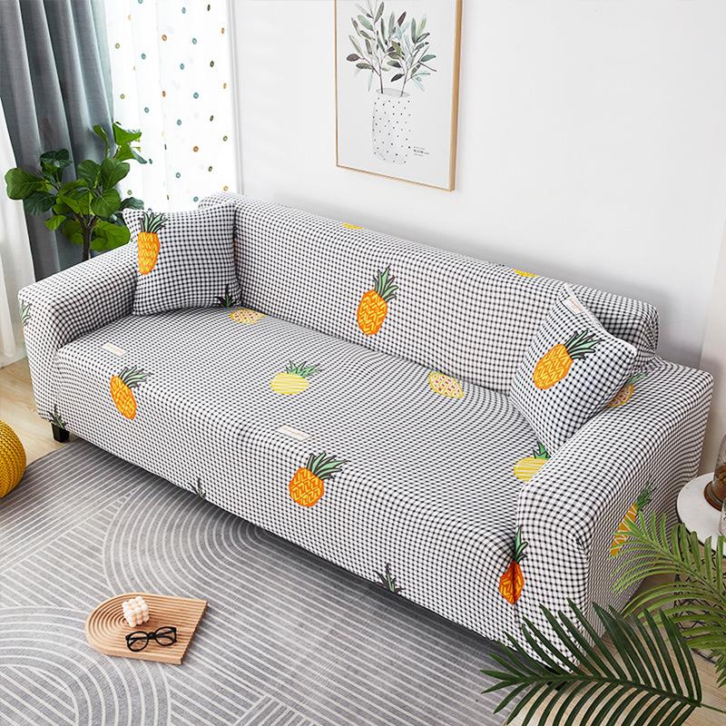 1/2/3/4-местные Чехлы L-образной формы в скандинавском стиле, эластичные чехлы для диванов с простой геометрией для гостиной, офиса, кабинета, дивана