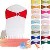 Elastic Chair Cover with Bowknot for Festive Decoration - Ideal for Weddings and Banquets