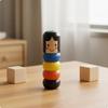 Неубиваемая Деревянная Игривая Фигурка-Забивалка Зачарованный Человек Игрушка Дерево для Стола, Подарок