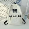 Милые эстетичные рюкзаки с бантом, легкие школьные сумки для книг, милые студенческие рюкзаки для девочек, женские вельветовые рюкзаки для колледжа