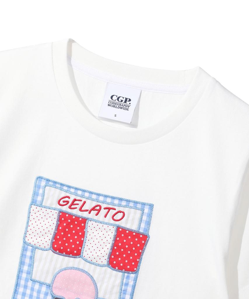 CGP (женщины) Футболка с коротким рукавом Gelato - Кремовый
