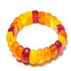 Натуральный Янтарный Камень Балтийский Ручная Работа Браслет Регулируемый ETC-9783
