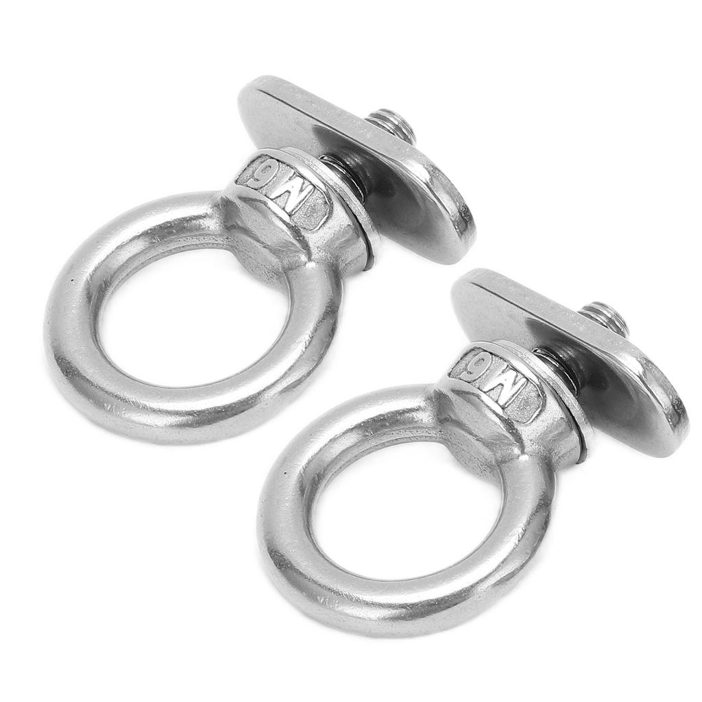 KKA81 2PCS Kayak Track Mount Tie Slide Rail Stainless Steel Track Mount Tie for Canoeing