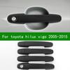 Accessory Glossy Black Car Side Door Handle Cover Trim For TOYOTA HILUX VIGO 2005-2015 2012 2010 2008 2009 2007 2010 2011