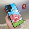 Милый Чехол-Телефон Глуми Бэр для Samsung S26 S25 Ultra S23 S22 S24 S20 Fe S21 Plus A54 A53 A16 Стеклянная Крышка
