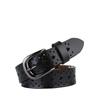 Womens Genuine Leather Belt With Heart Pattern And Metal Pin Closure For Stylish Office Look