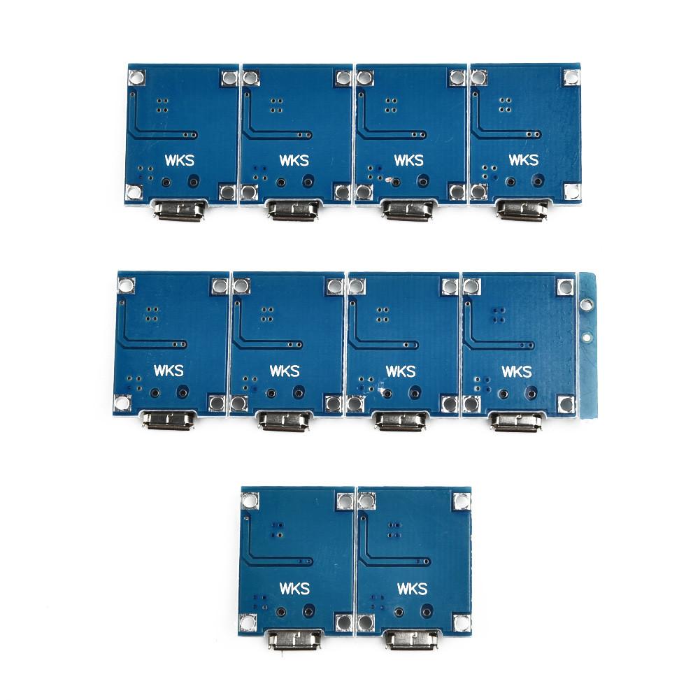10 шт. в комплекте TP4056 USB-модуль зарядного устройства 5 В 1 А 18650-плата для зарядки литиевой батареи