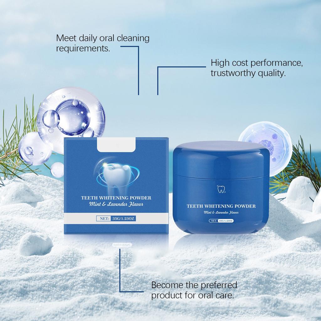 Зубная паста отбеливающий порошок, отбеливающий порошок, порошок для отбеливания зубов, добавляет отбеливающий эффект любой зубной пасте 35 г