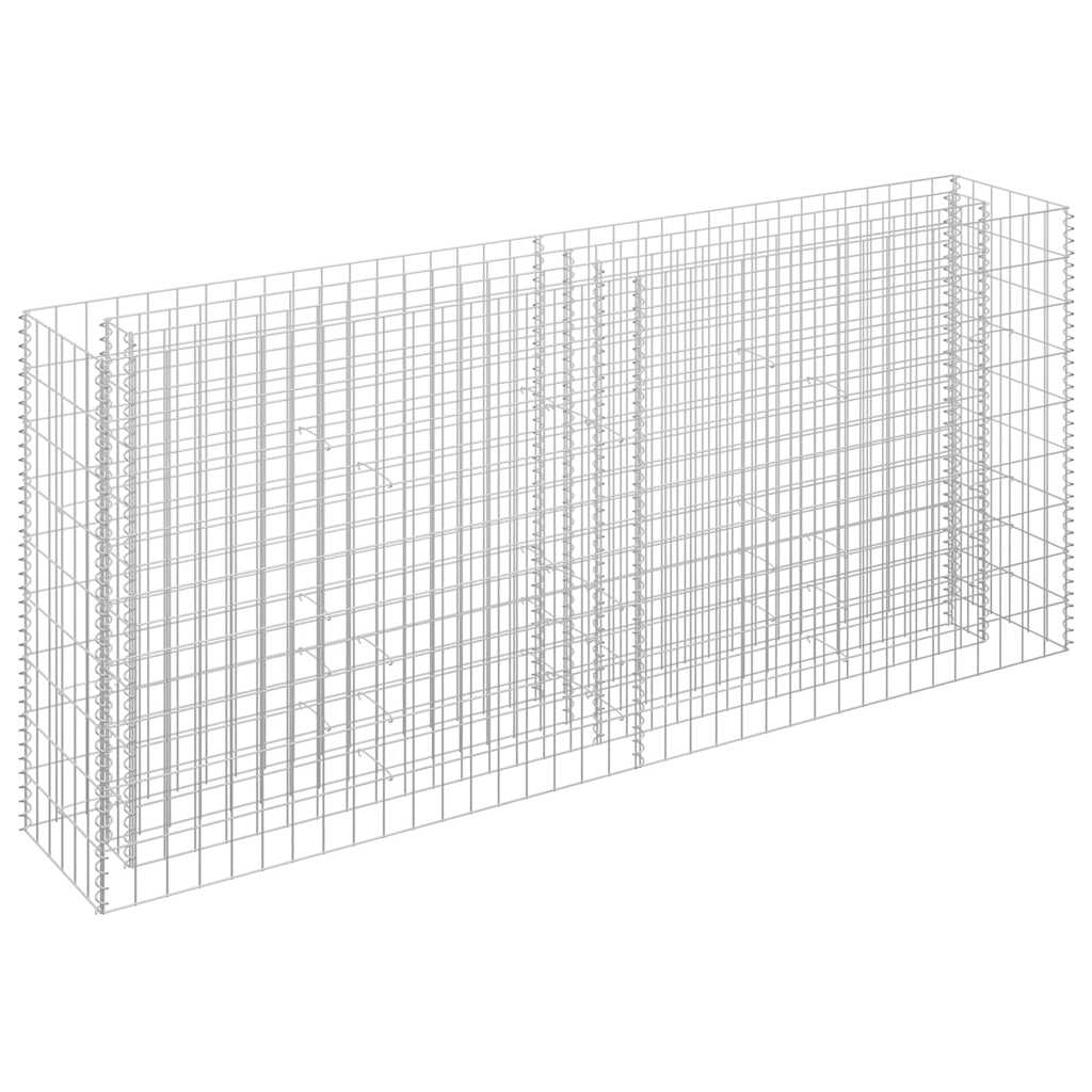 Gabion Raised Bed Galvanized Steel 180 * 30 * 90 cm