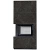 Модульный камин KRATKI FLOKI BOX левый 8 кВт Ø 160 кварцевый спекатель NATURALI NERO GRECO