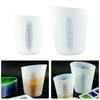 2Pcs Silicone Measuring Glass Set 250ml and 500ml Mixing Cups with Clear Graduations Disposable Laboratory Capacity Cups
