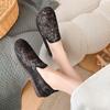Модная обувь Женская 2025 Женская обувь Слипоны Новое Платье Слипоны Летняя Плоская Шнуровка Рыбацкая Ткань Весенняя Обувь Слипоны Женская Обувь