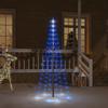Day & Night - Day & Night Christmas Tree On Flagpole 108 Blue LEDs 180cm