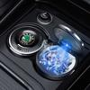 XOWS7 Portable Car Ashtray With LED Light For Skoda Octavia Superb Kodiaq Karoq Fabia Ceramic Liner Smokeless Auto Interior Accessorie